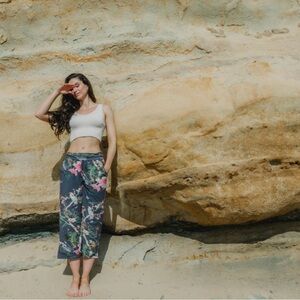 Floral Women's Bamboo Yoga Pants